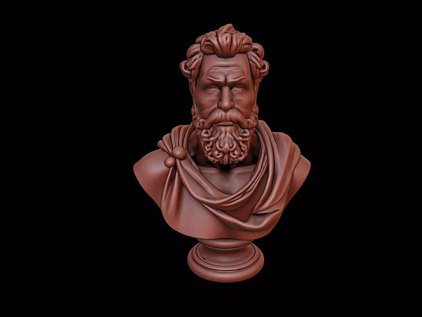 Hephaestus Bust 3D print model_0
