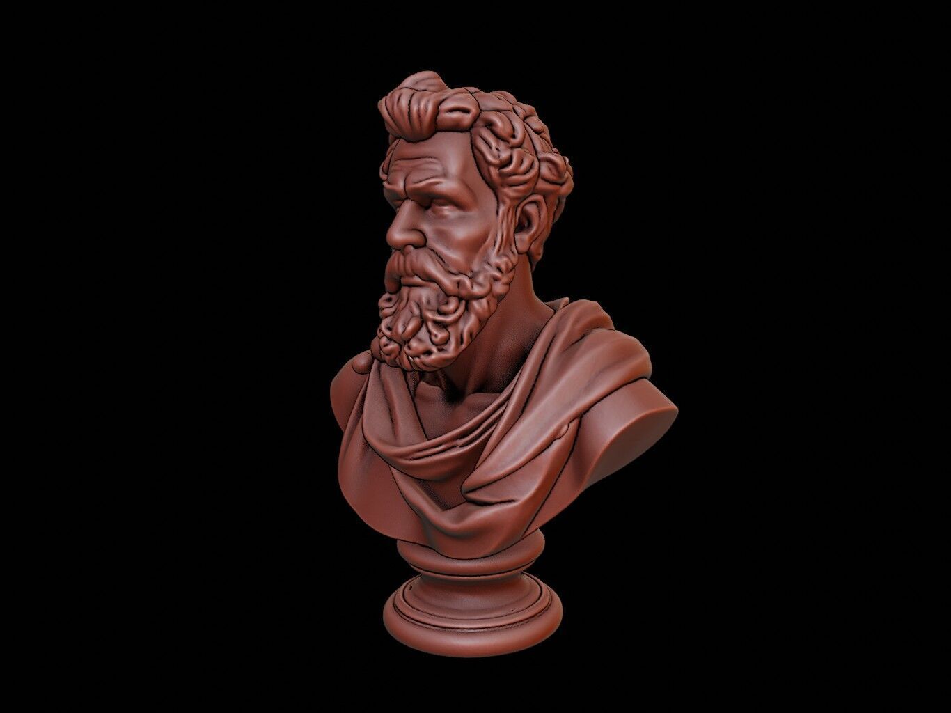 Hephaestus Bust 3D print model_2