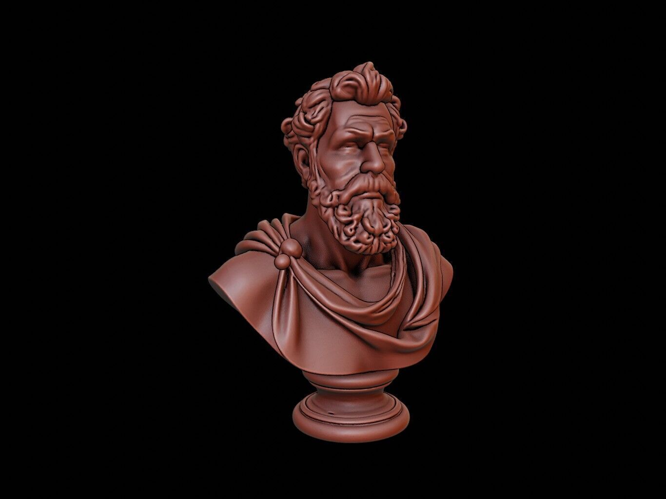 Hephaestus Bust 3D print model_1