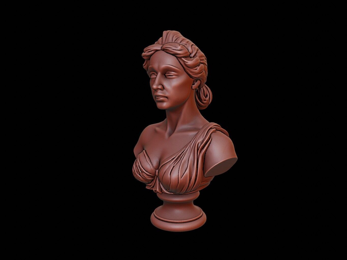 Hera Bust 3D print model_2