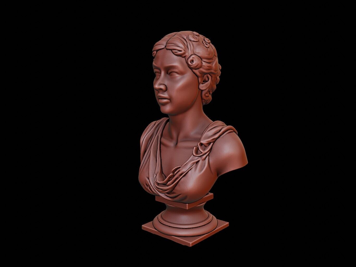 Hera Bust 3D print model_2