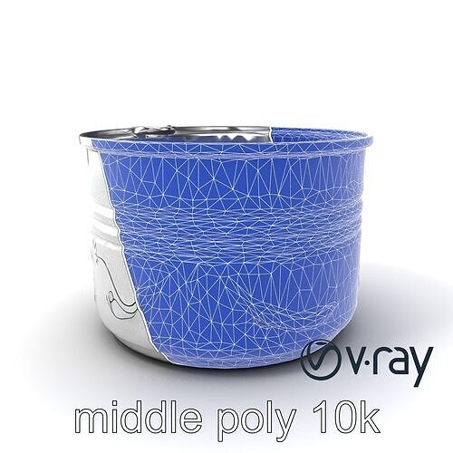 Elegant Cat Food Tin Can Designs model pack Low-poly 3D model 6