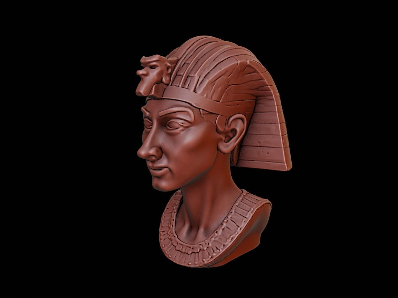 Horus Bust 3D print model_2
