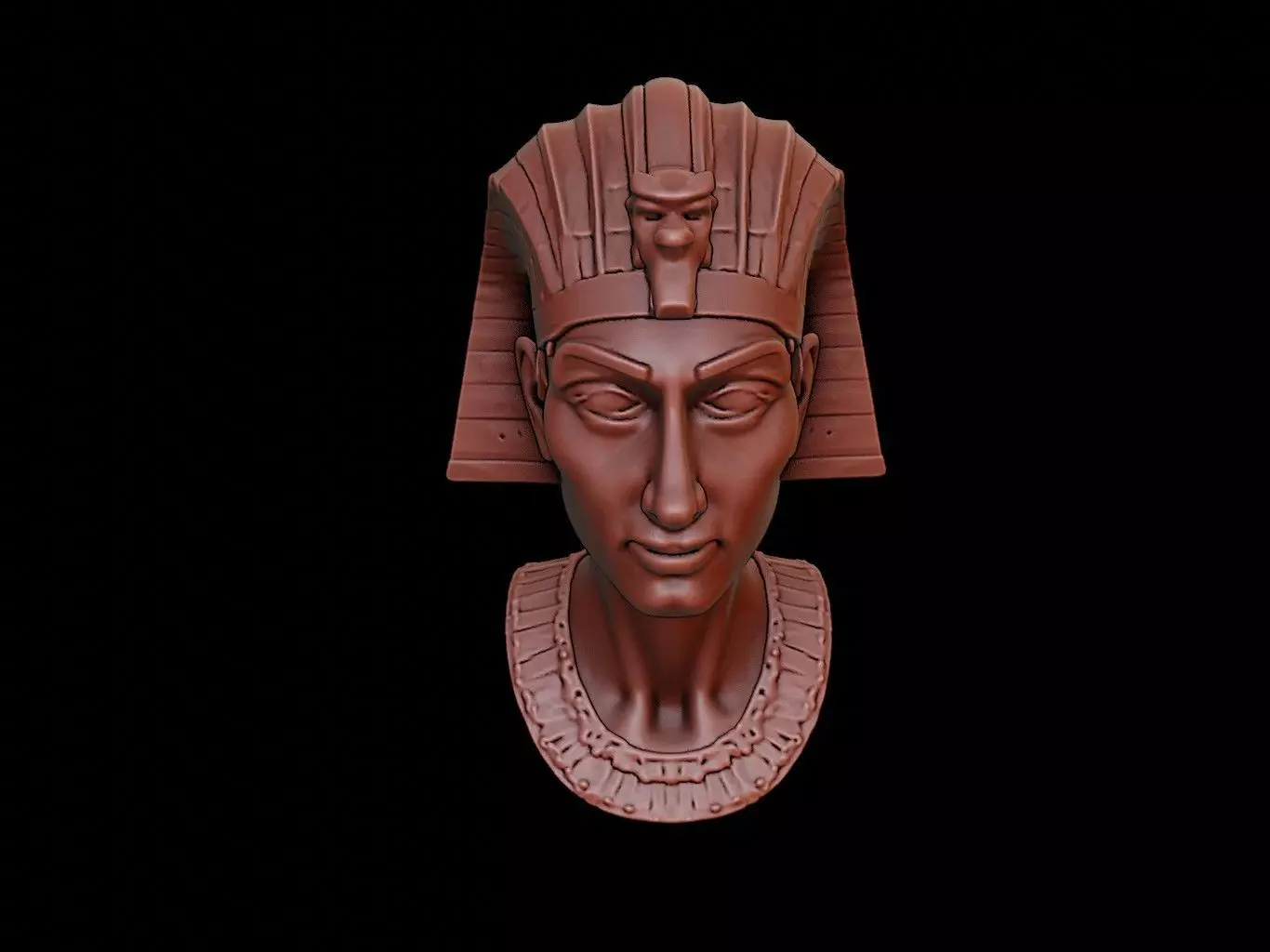 Horus Bust 3D print model_0