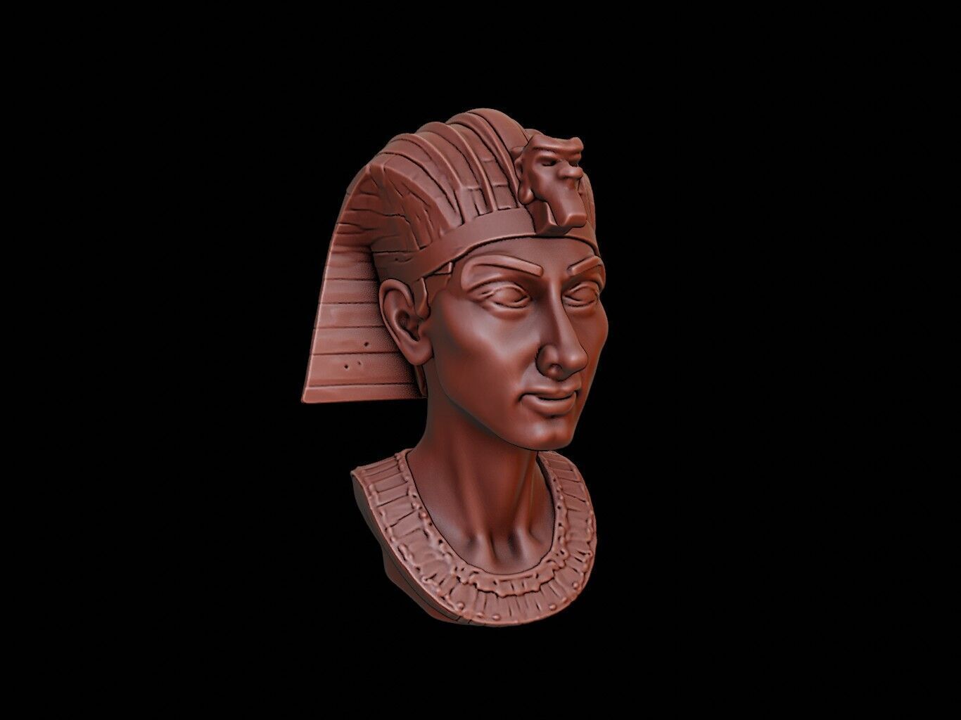 Horus Bust 3D print model_1