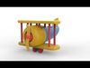 Wooden Airplane Toy 3D model_1