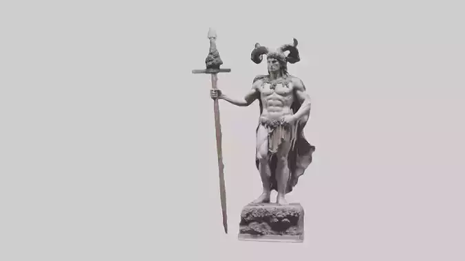 Dionysian Warrior statue model