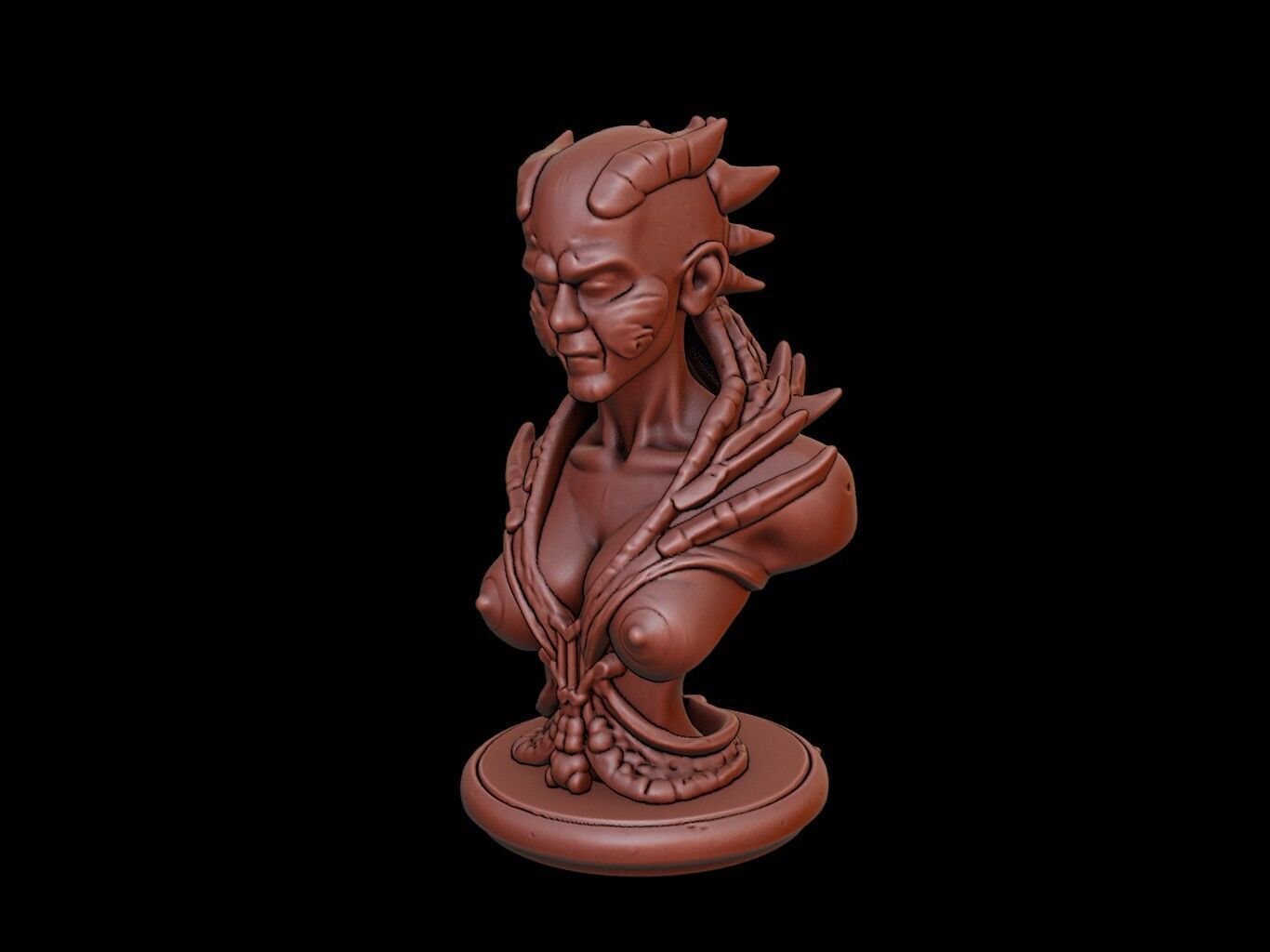 Hydra Bust 3D print model_2