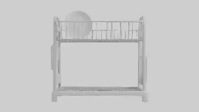 Dish Rack model Low-poly 3D model