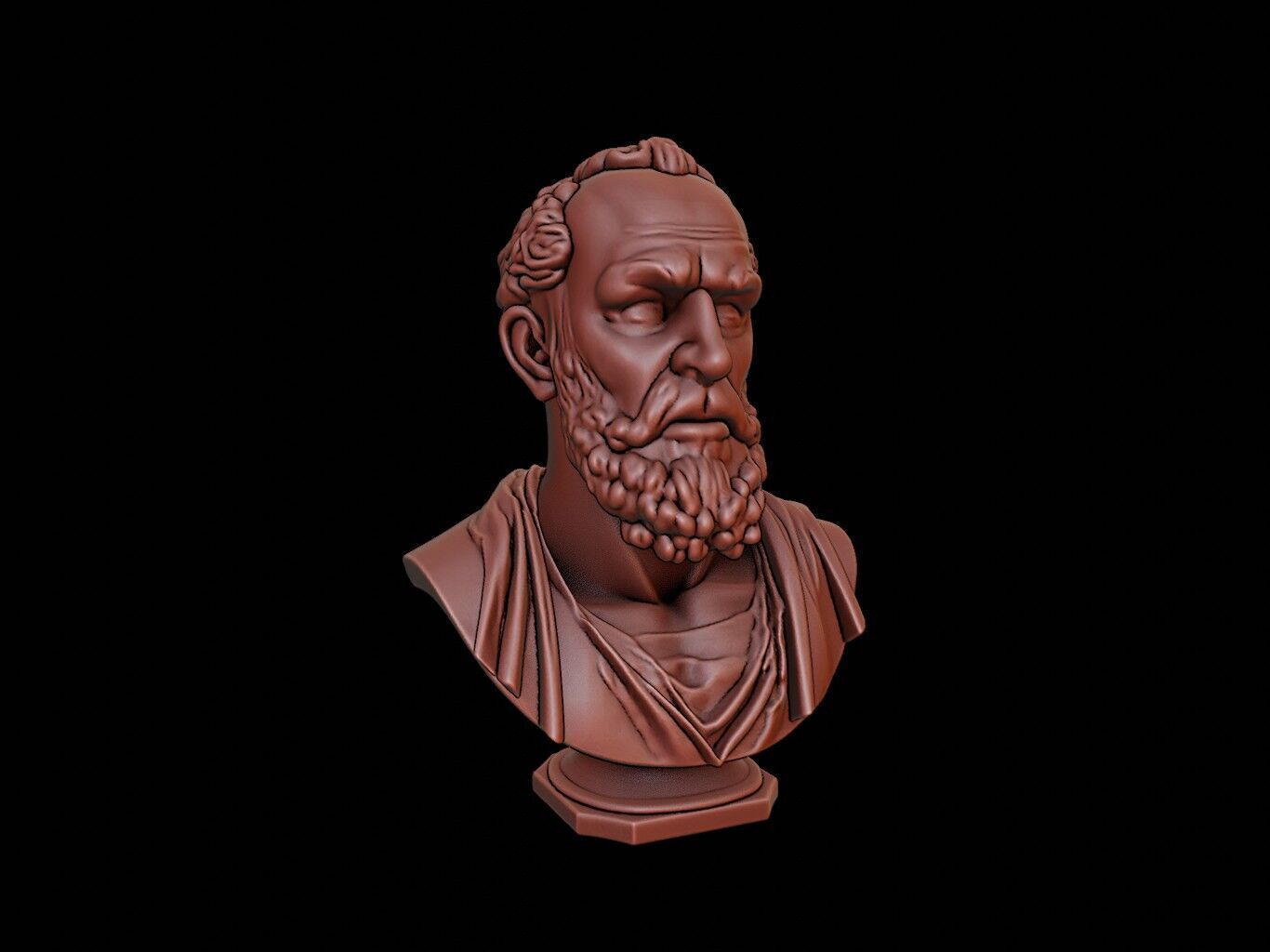 Iapetus Bust 3D print model_1