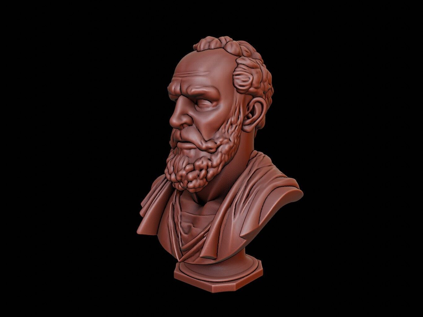 Iapetus Bust 3D print model_2
