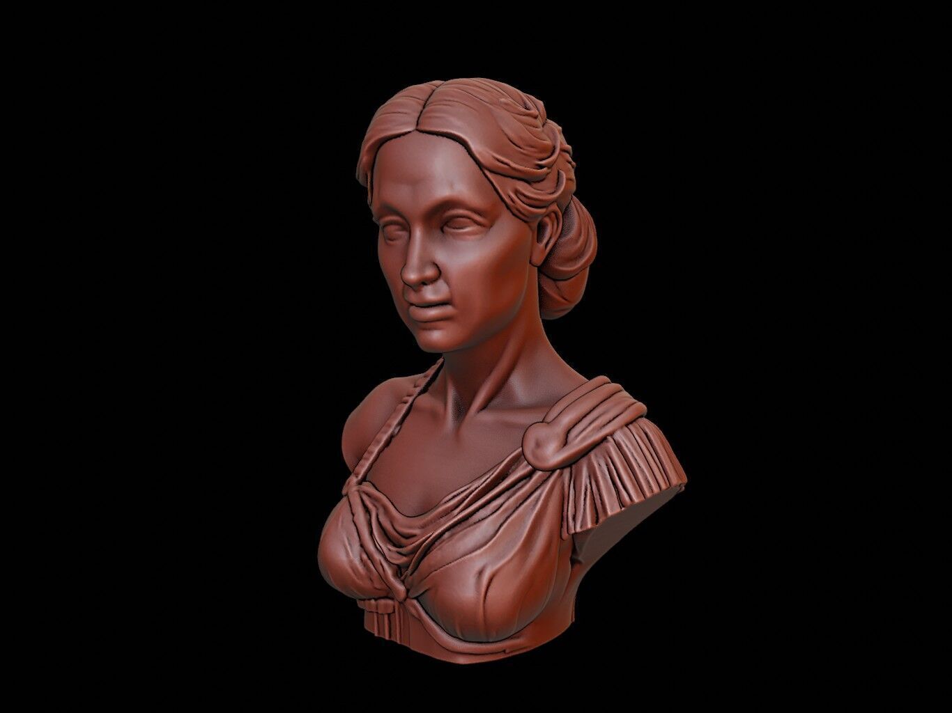 Isis Bust 3D print model_2