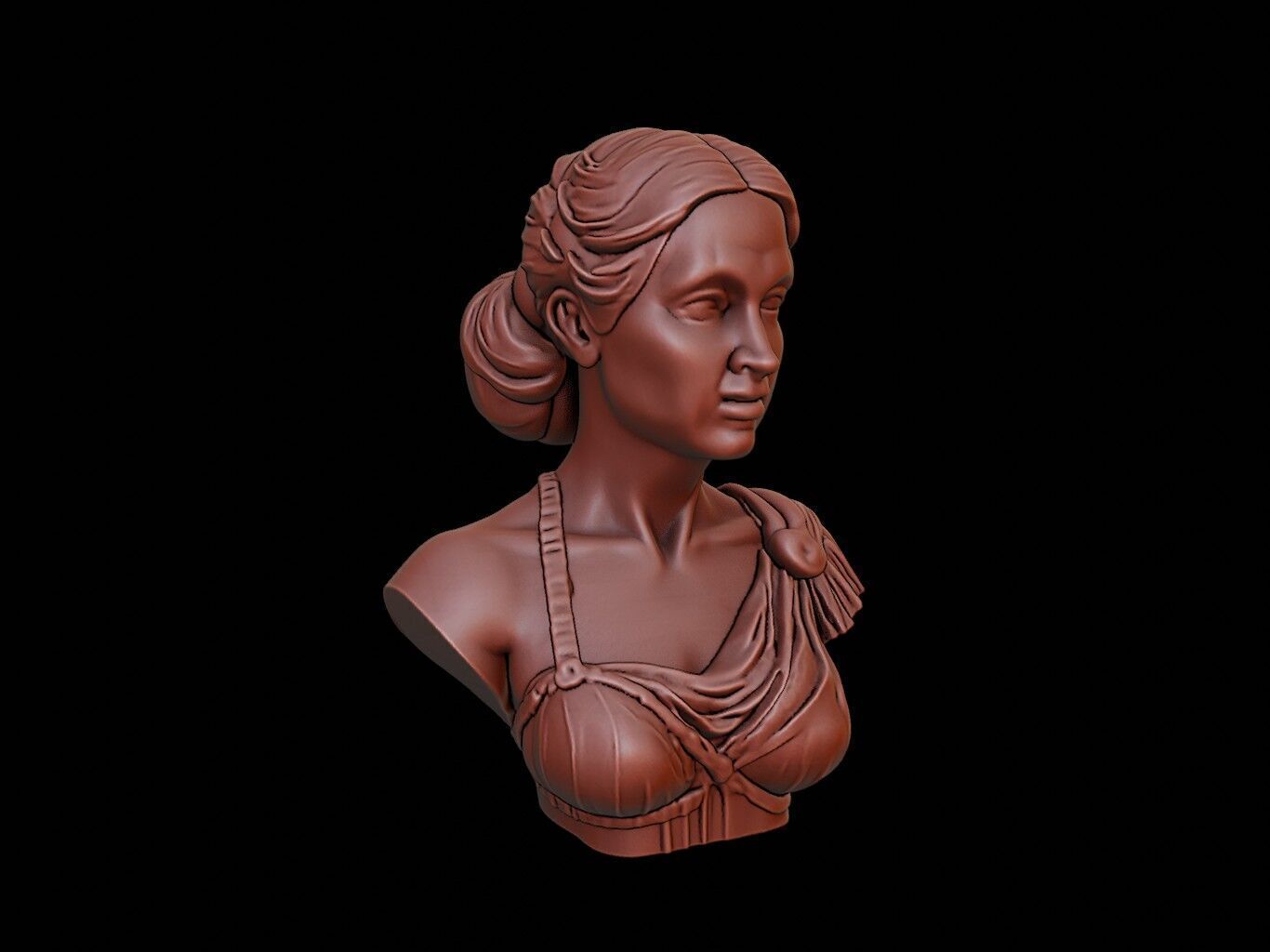 Isis Bust 3D print model_1