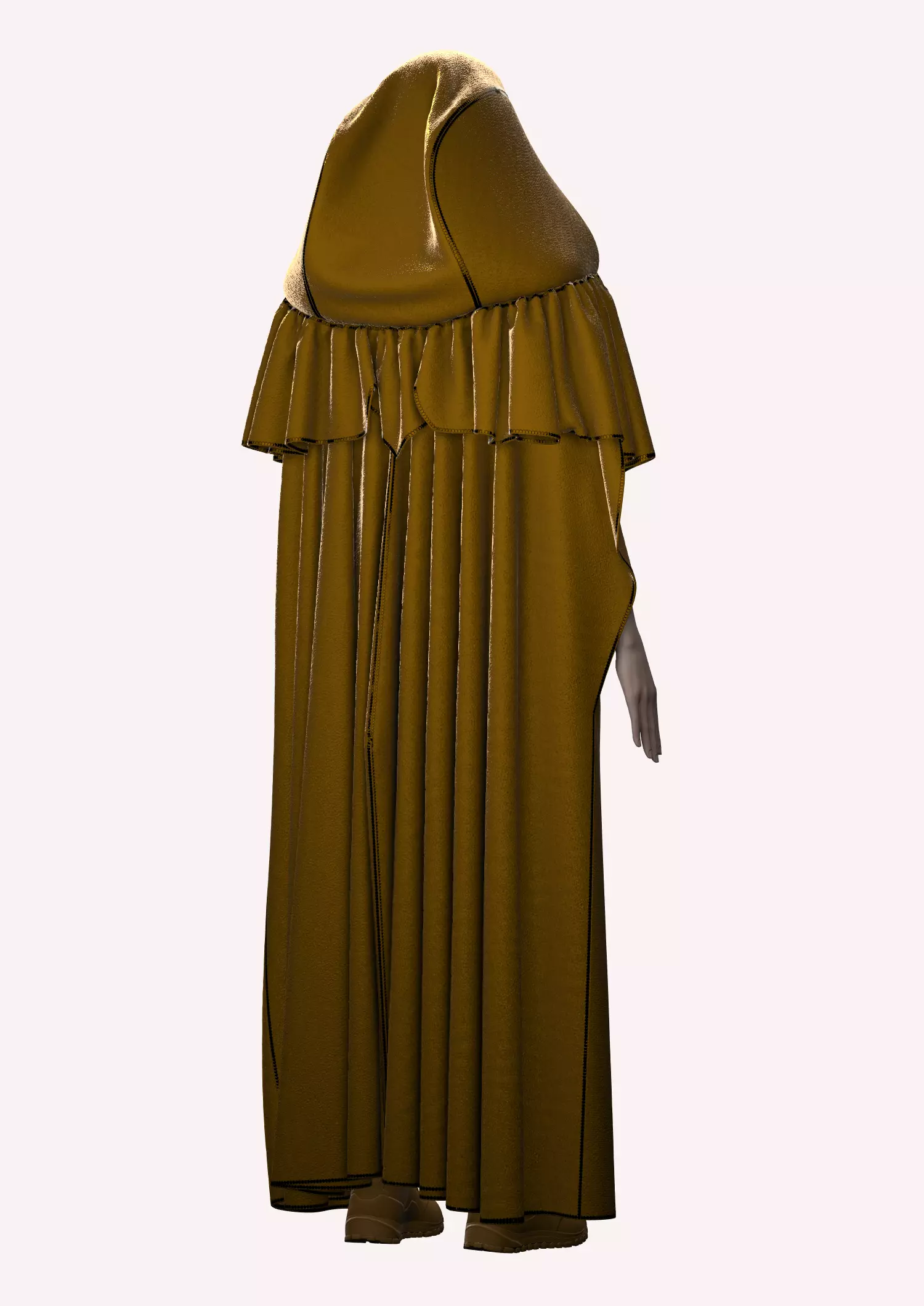 Dune inspired garment in Style3d atelier 3D model