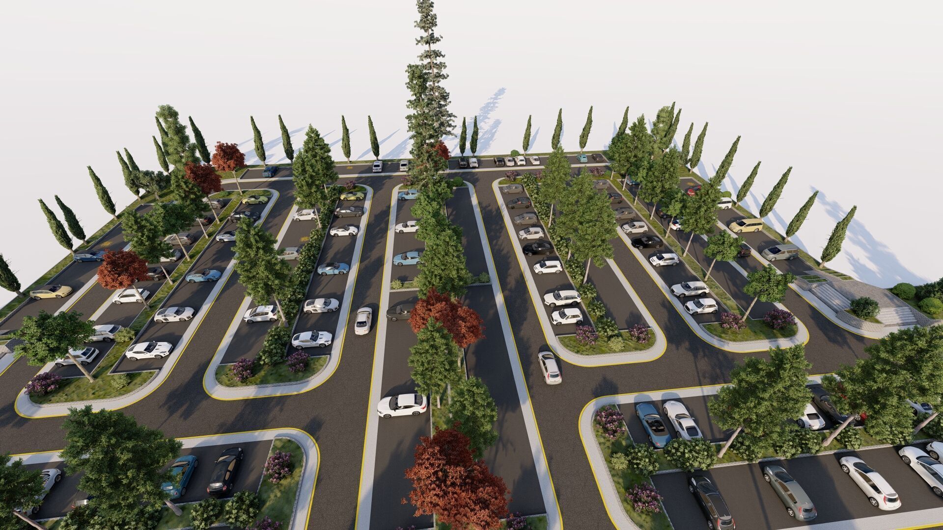 Parking-Parking Lot 3D model_17