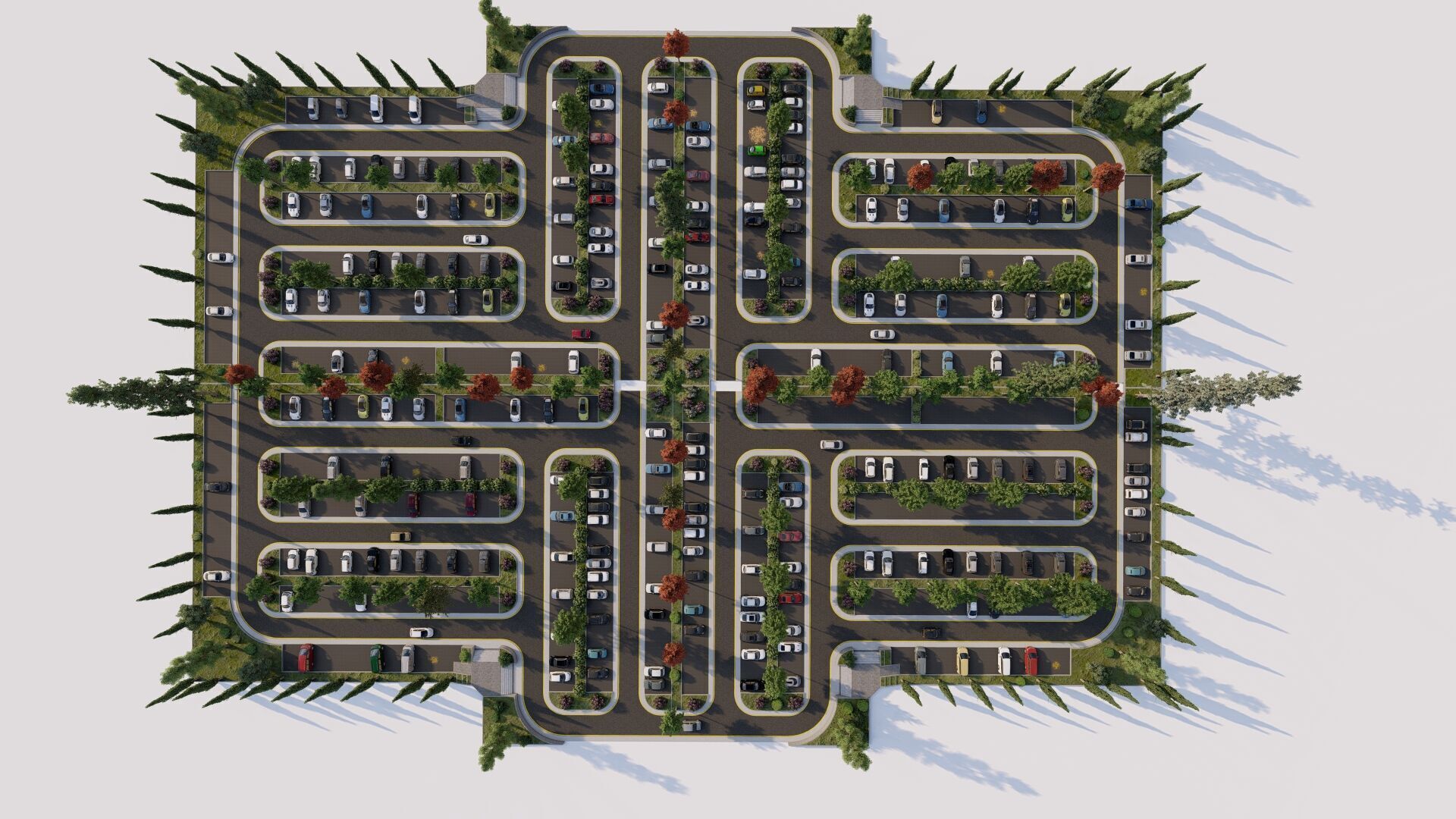 Parking-Parking Lot 3D model_10