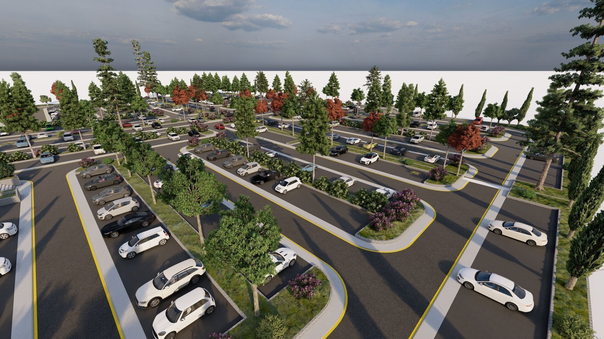 Parking-Parking Lot 3D model_16