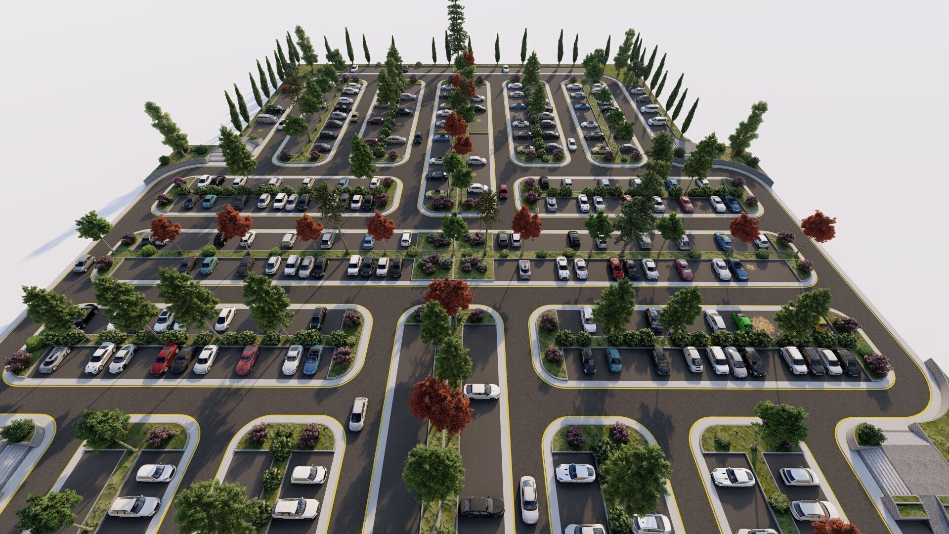 Parking-Parking Lot 3D model_19