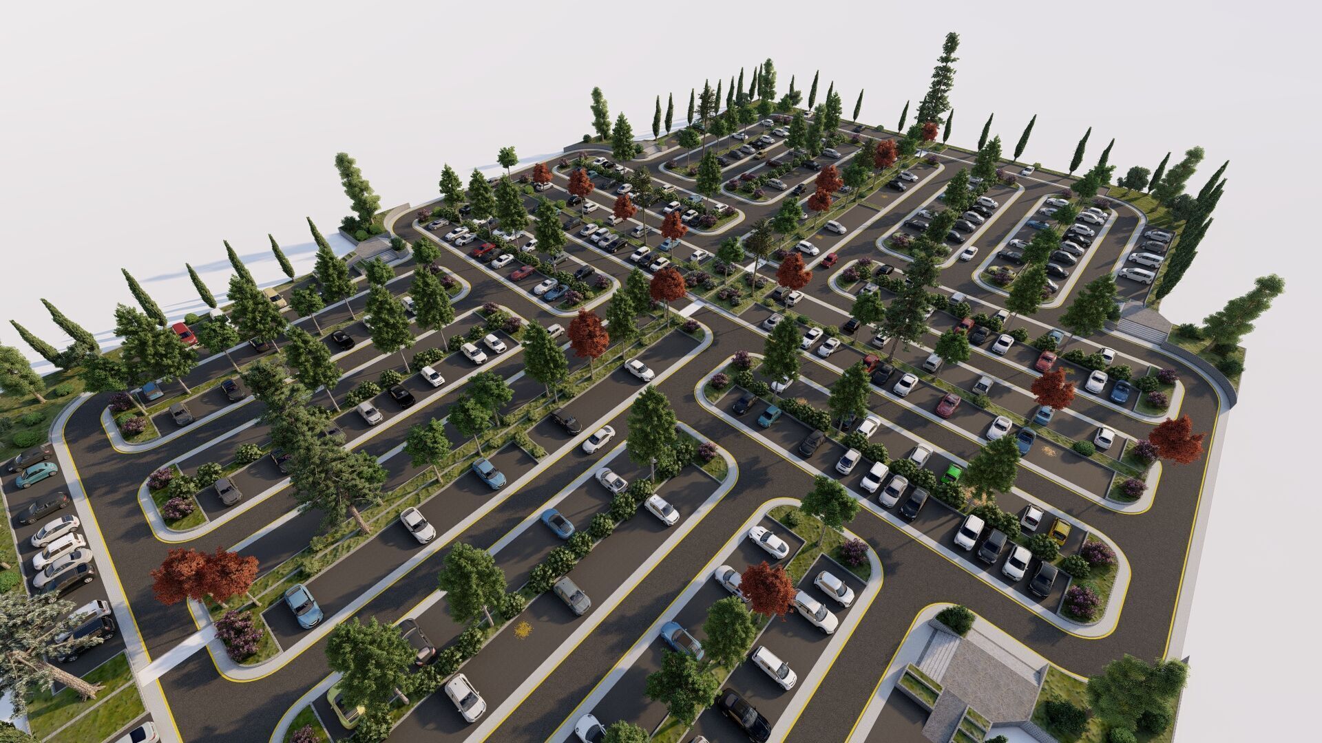 Parking-Parking Lot 3D model_1