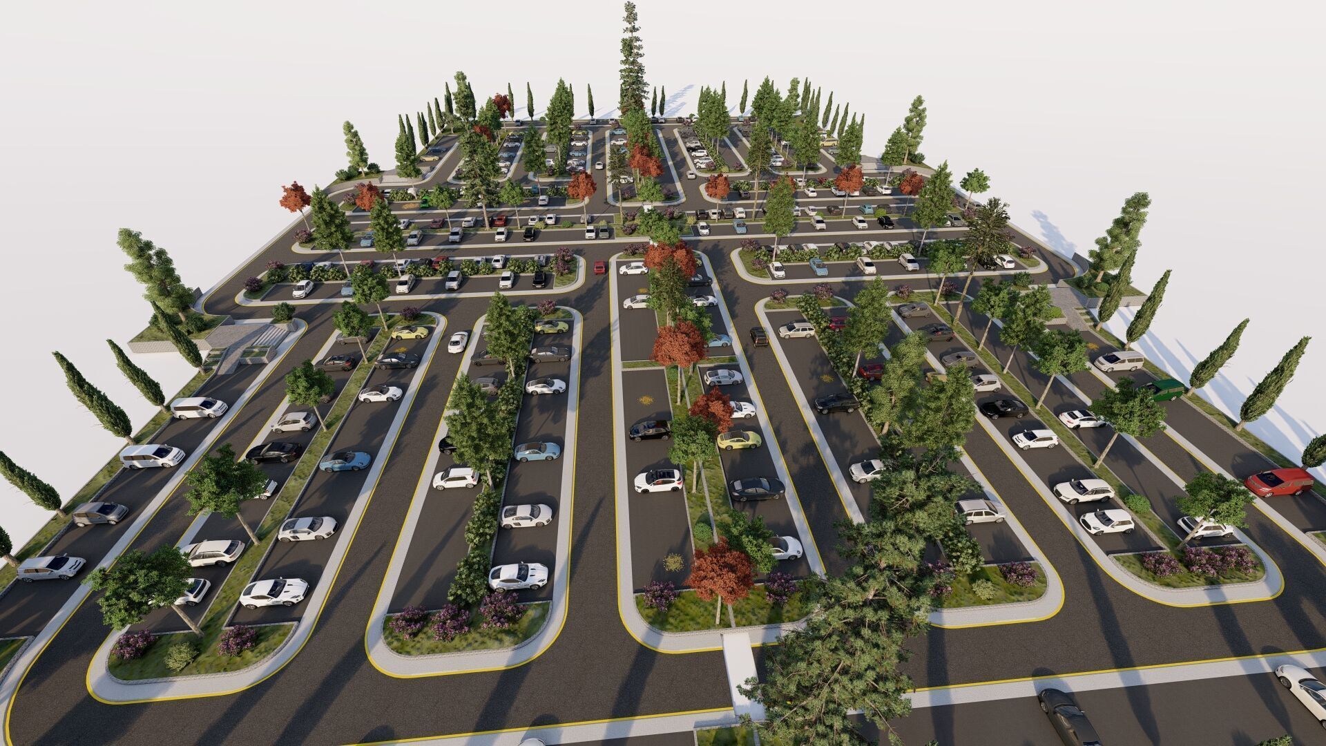Parking-Parking Lot 3D model_6