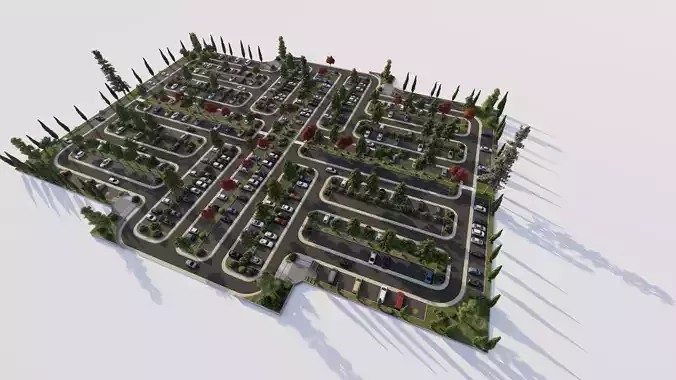Parking-Parking Lot 3D model Parking-Parking Lot 3D model