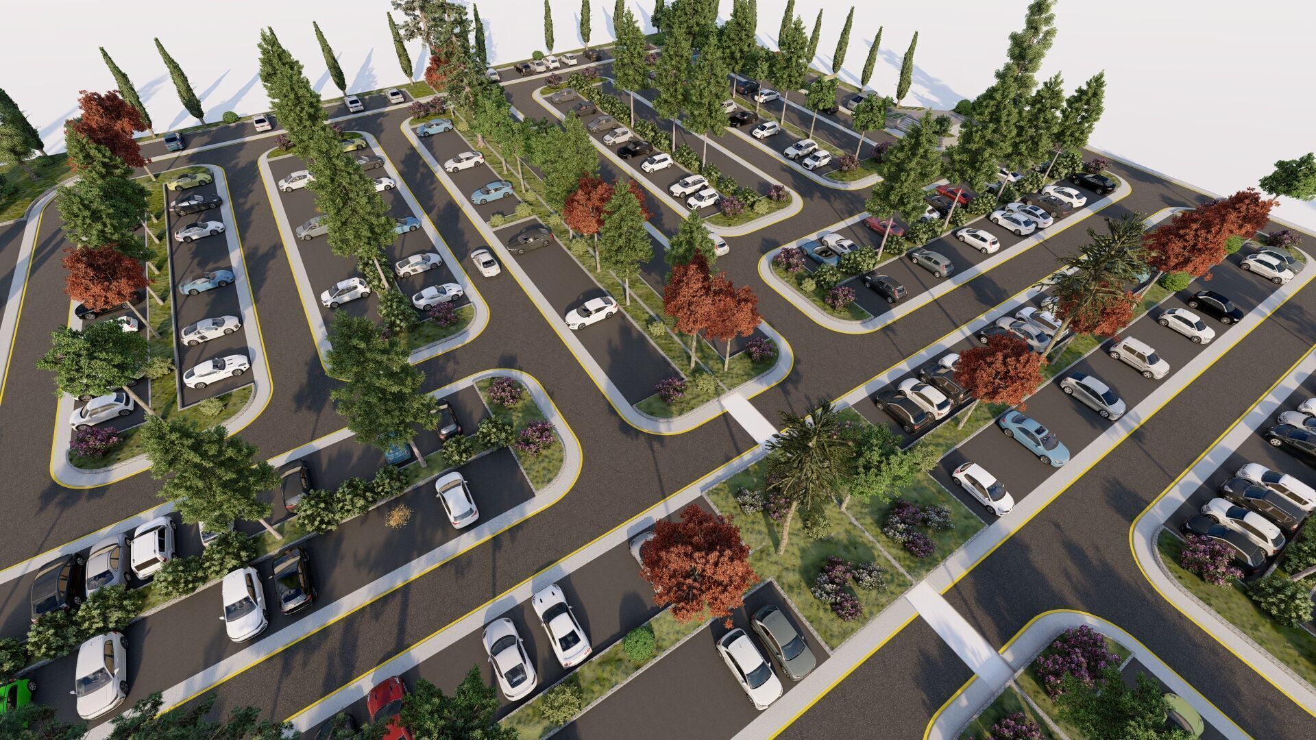 Parking-Parking Lot 3D model_18