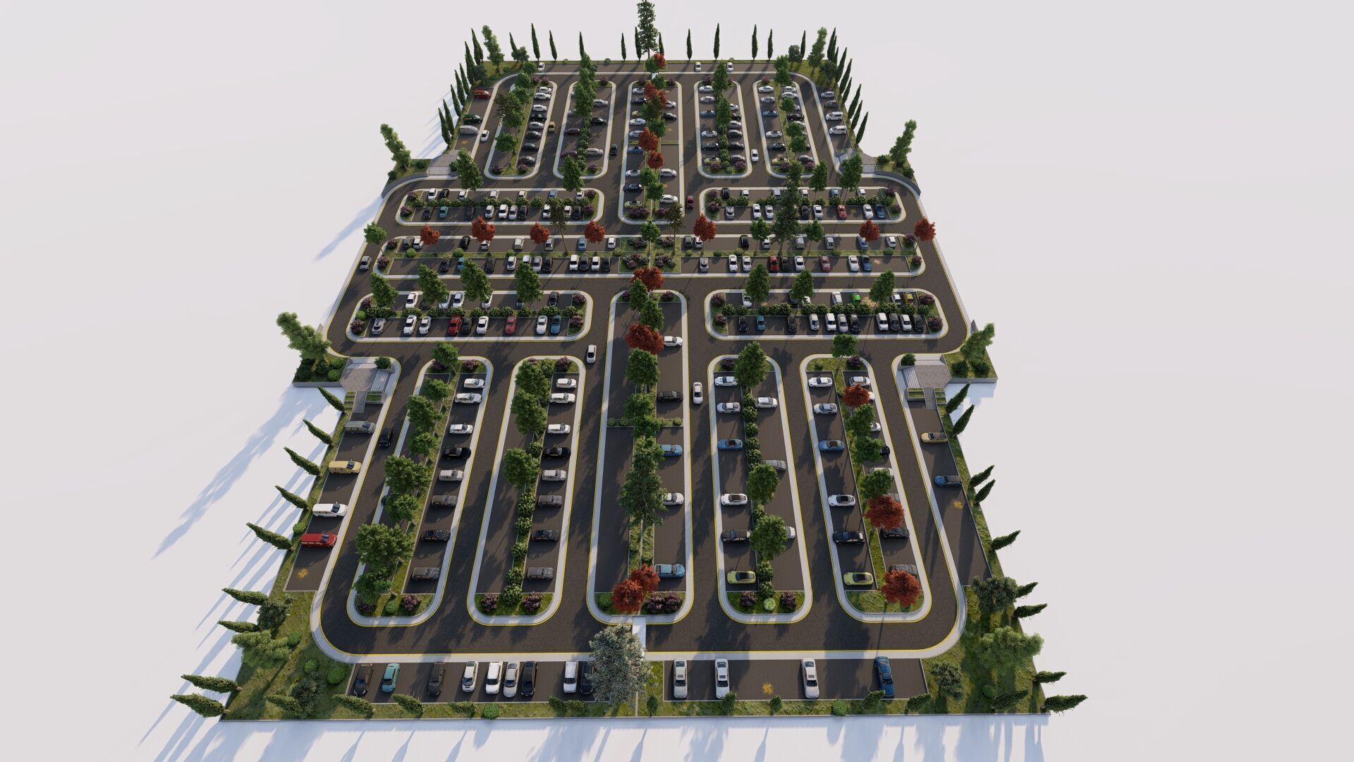 Parking-Parking Lot 3D model_2