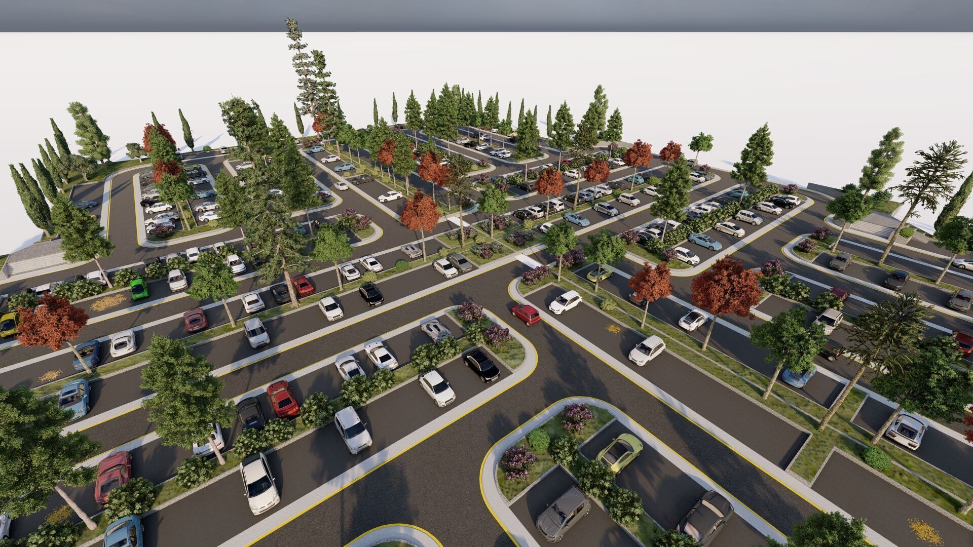 Parking-Parking Lot 3D model_15