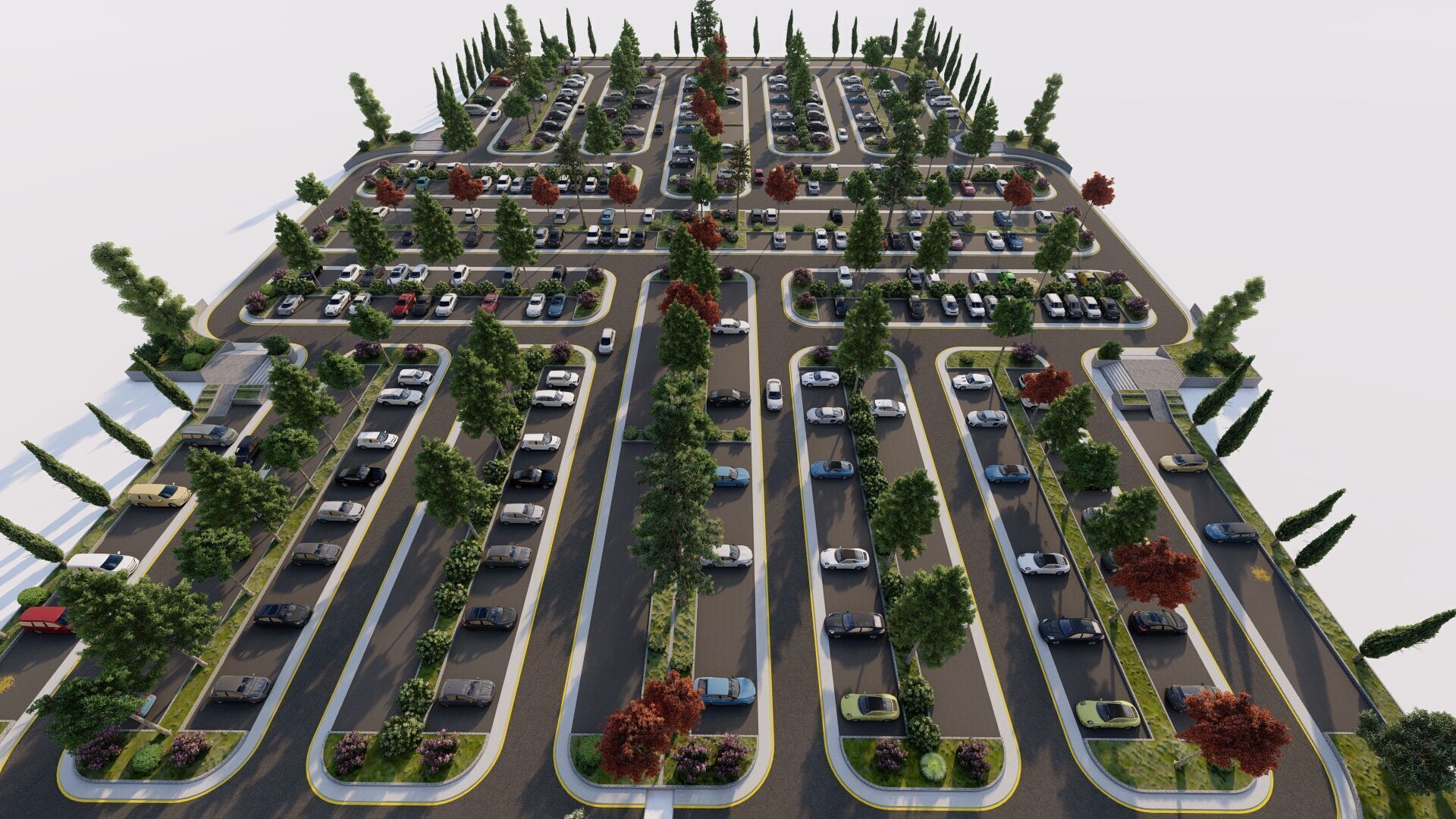 Parking-Parking Lot 3D model_11