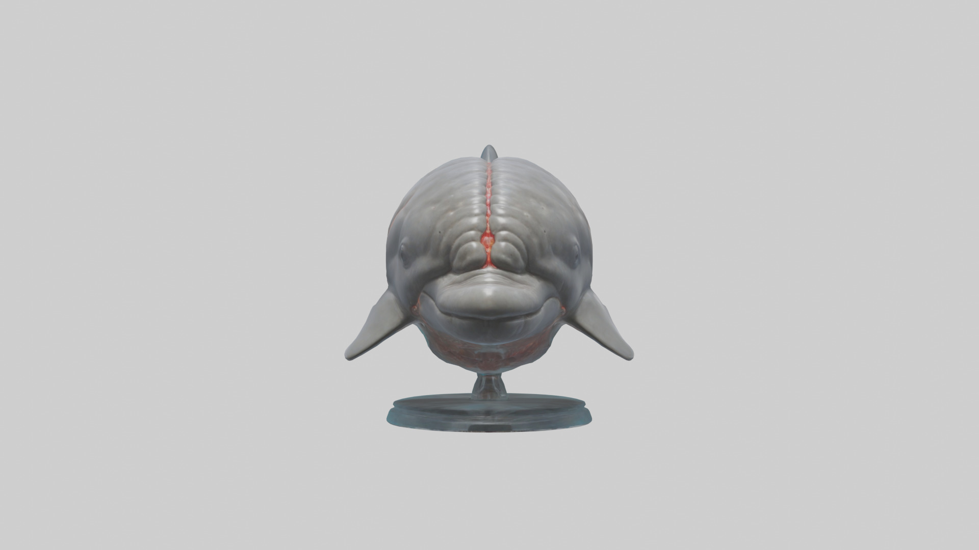 Dolphin Brain Low-poly 3D model_10