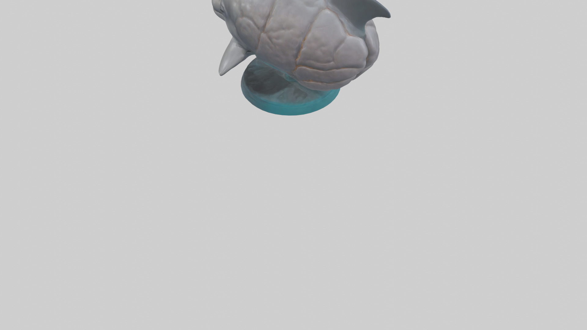 Dolphin Brain Low-poly 3D model_4
