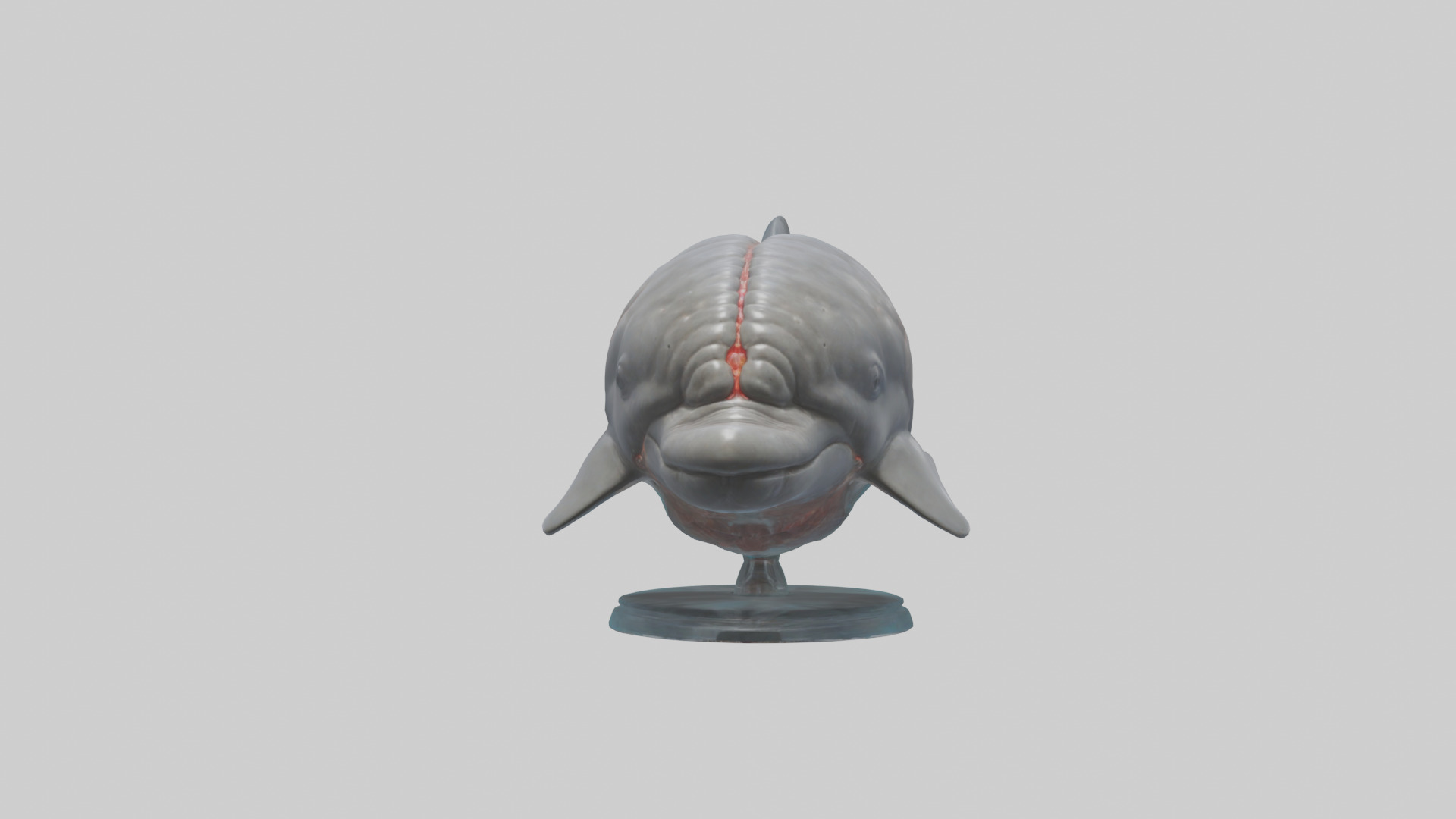 Dolphin Brain Low-poly 3D model_12