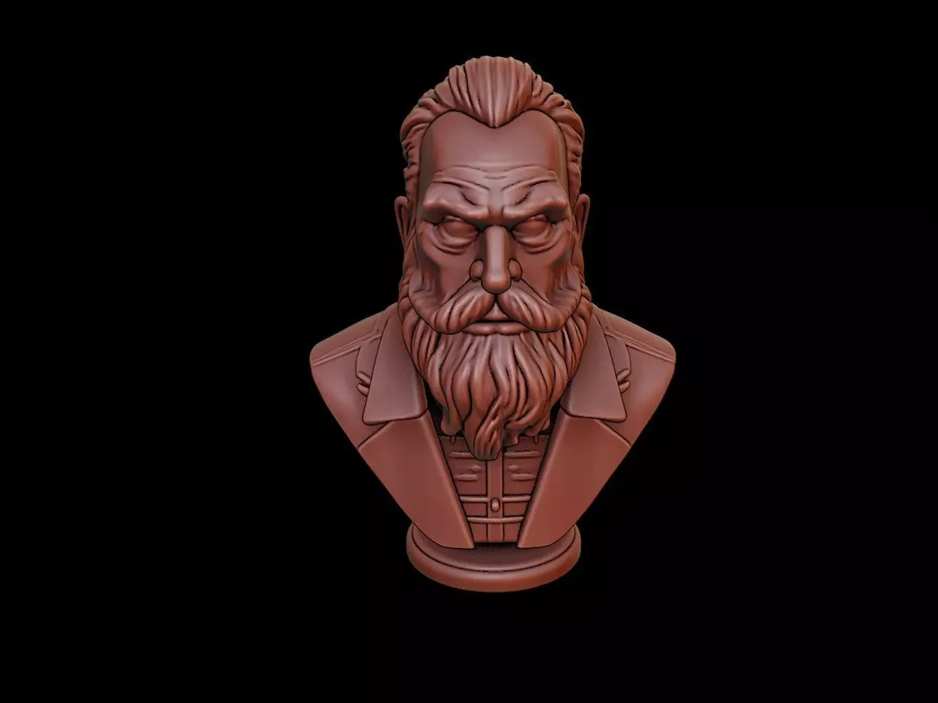 Njord Bust 3D print model_0