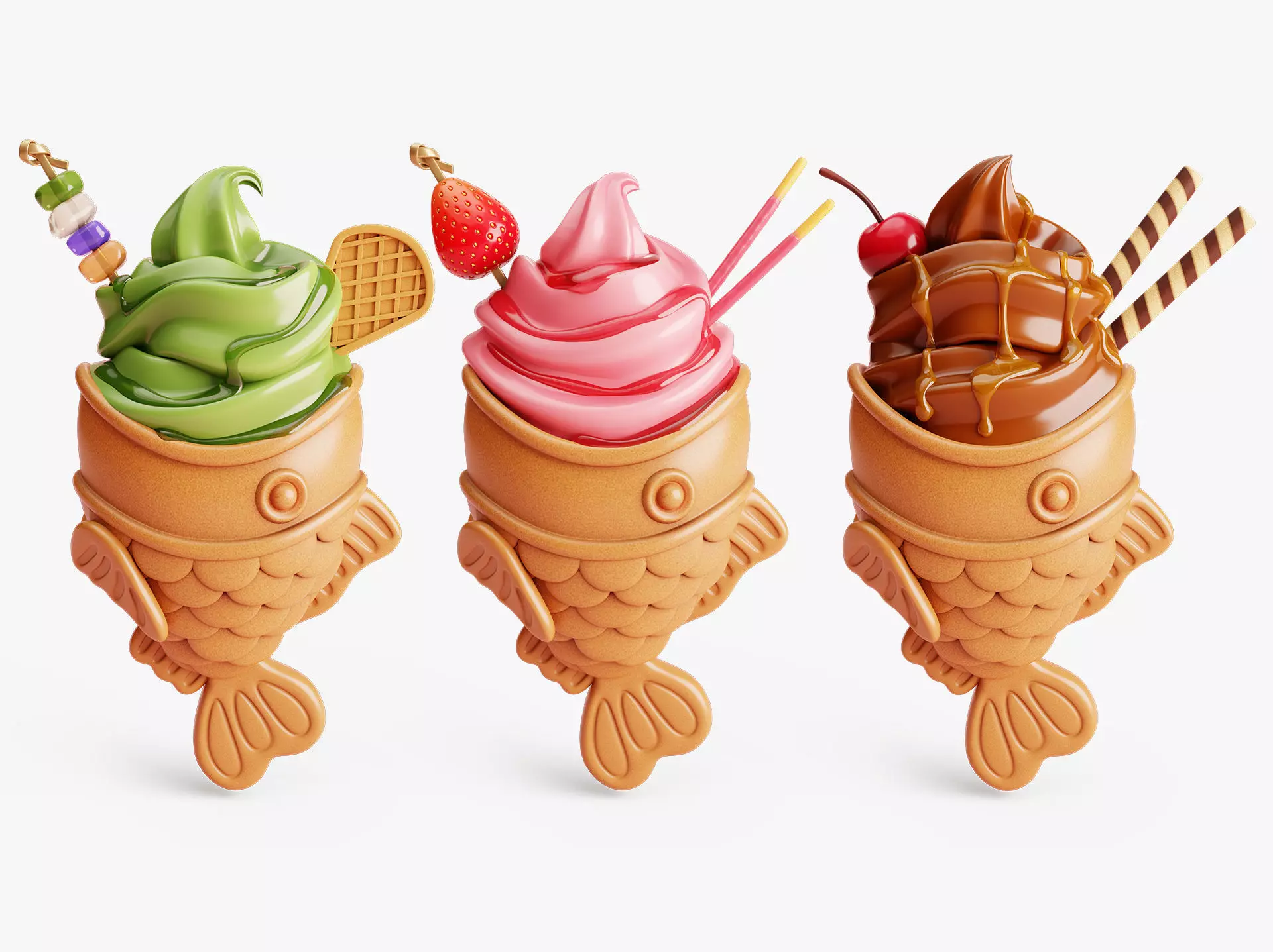 Taiyaki Fish Ice Creams Collection _0
