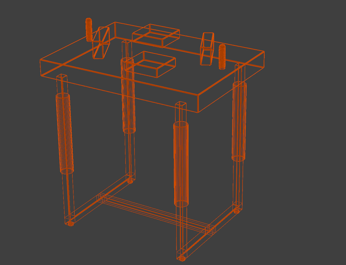 Arm Wrestling Table 3D Model Bundle Gym Equipment 3D model_7