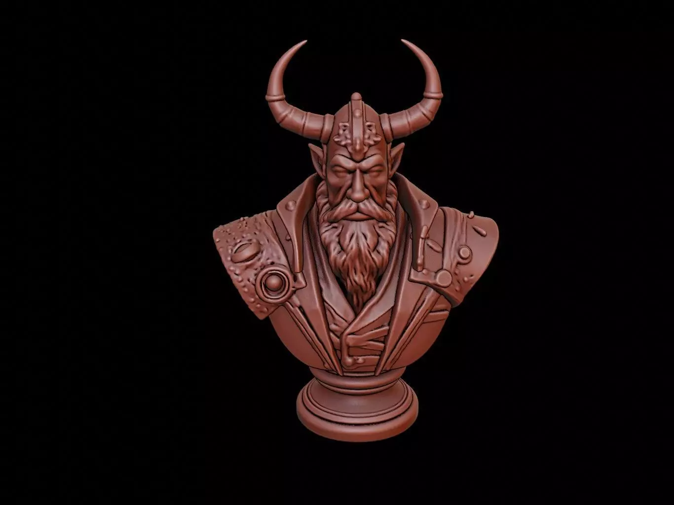 Odin Bust 3D print model_0