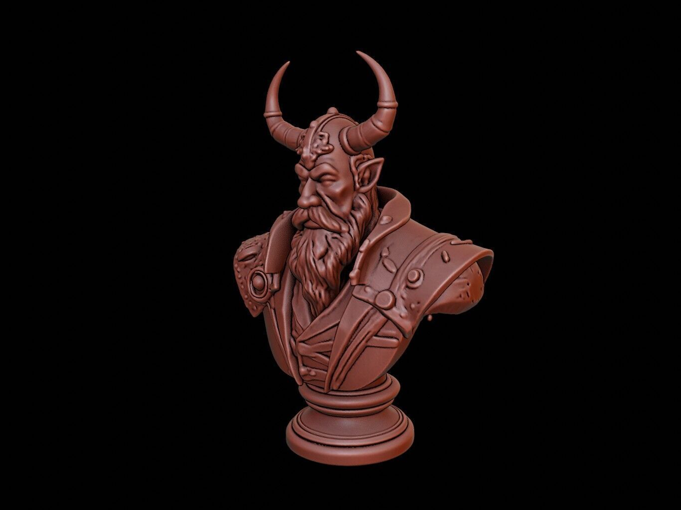 Odin Bust 3D print model_2