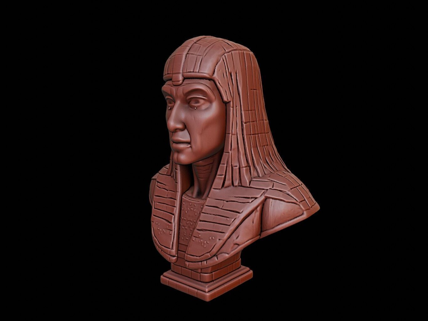 Osiris Bust 3D print model_2