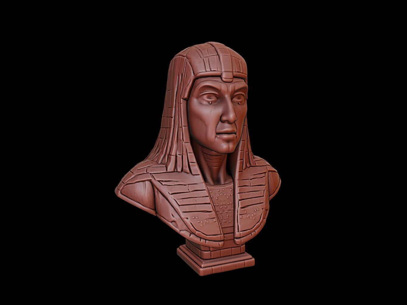 Osiris Bust 3D print model_1
