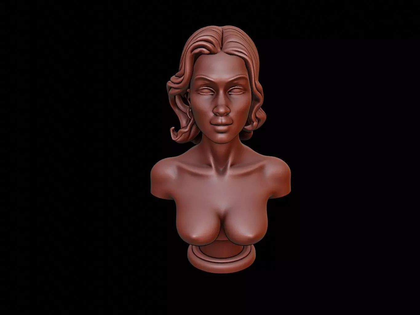 Phoebe Bust 3D print model_0