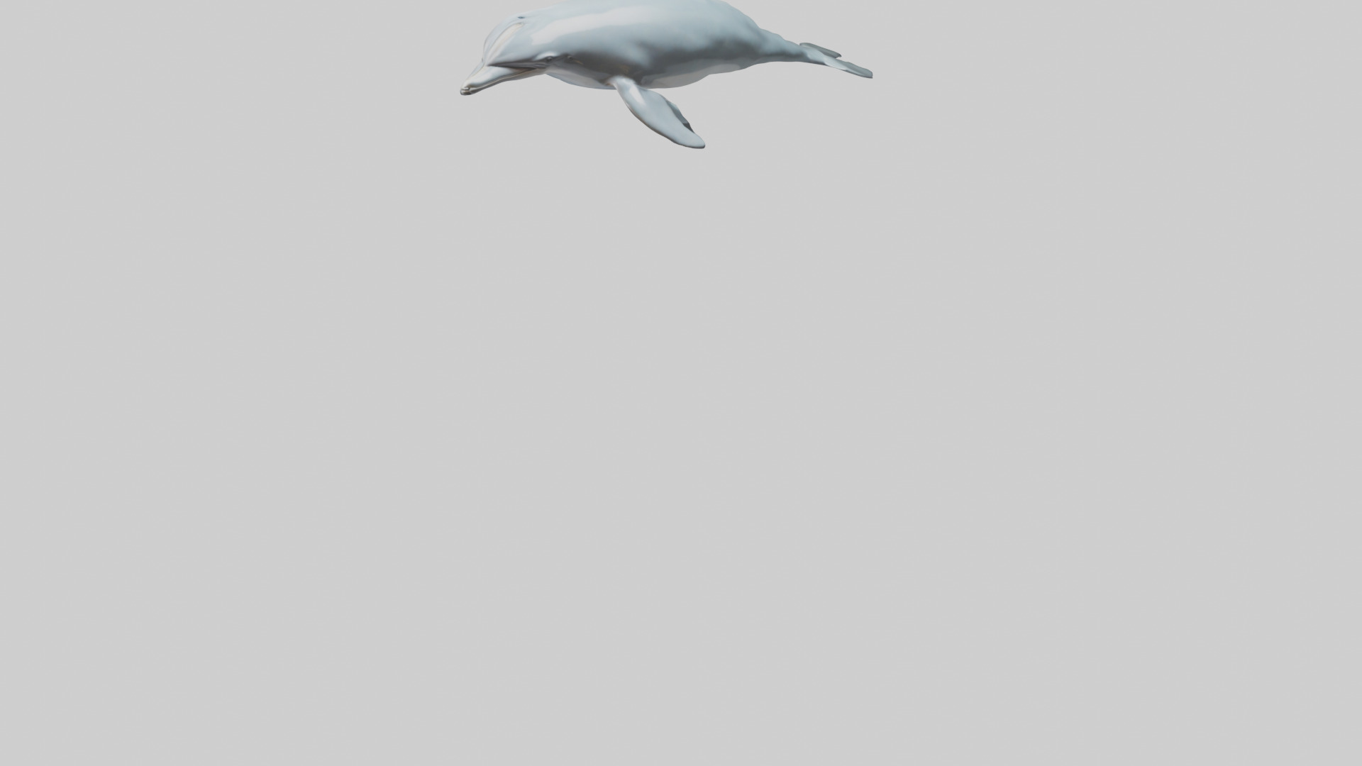Dolphin leaping model Low-poly 3D model_6