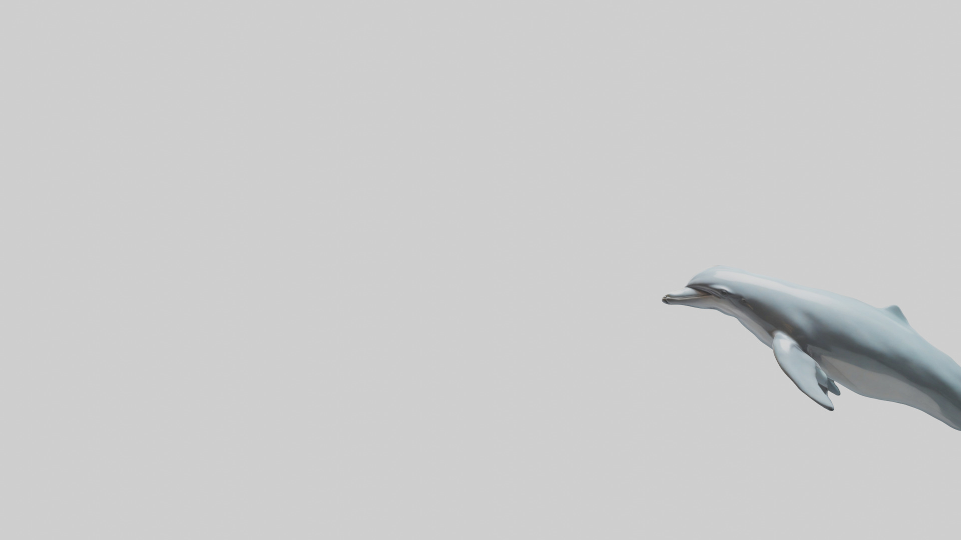 Dolphin leaping model Low-poly 3D model_21