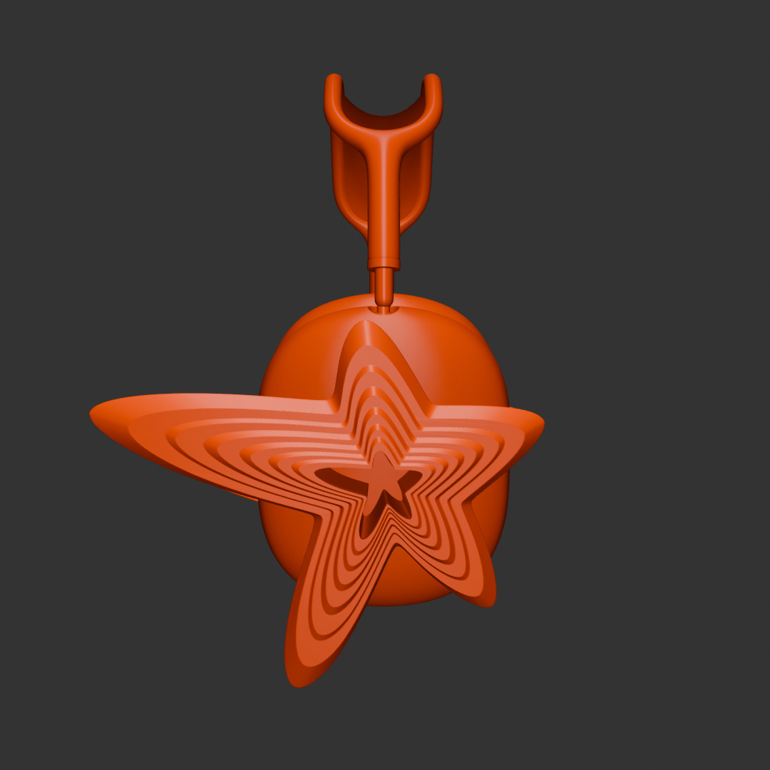 Star AirPods Max Attachment 3D print model_5