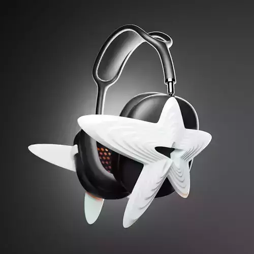 Star AirPods Max Attachment 3D print model