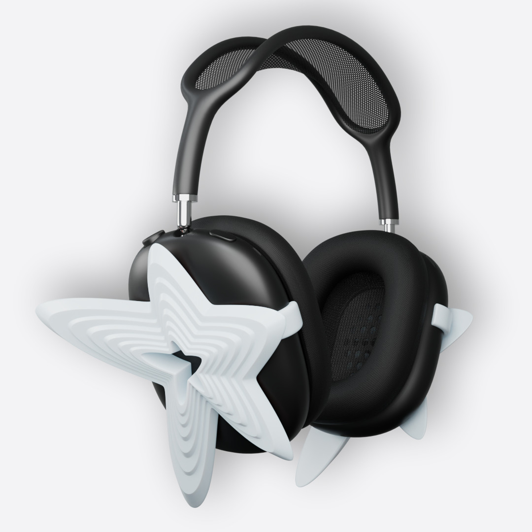 Star AirPods Max Attachment 3D print model_1