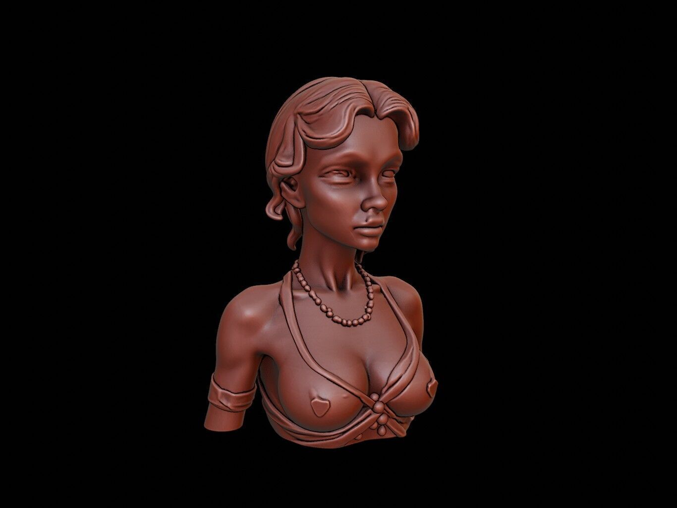 Rhea Bust 3D print model_1