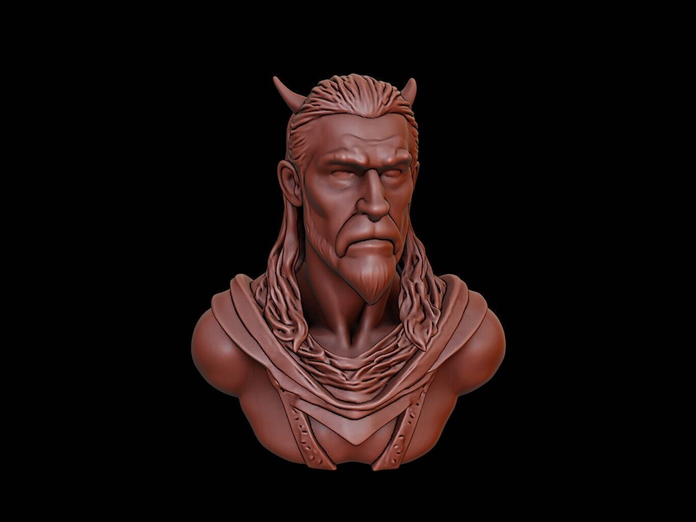 Skadi Bust 3D print model_1