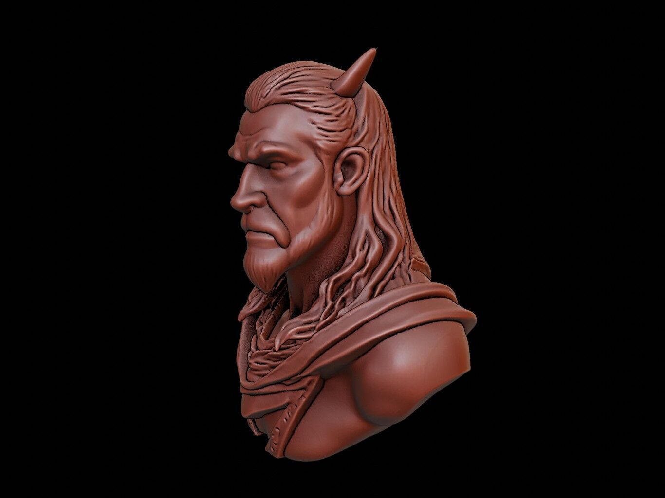 Skadi Bust 3D print model_2