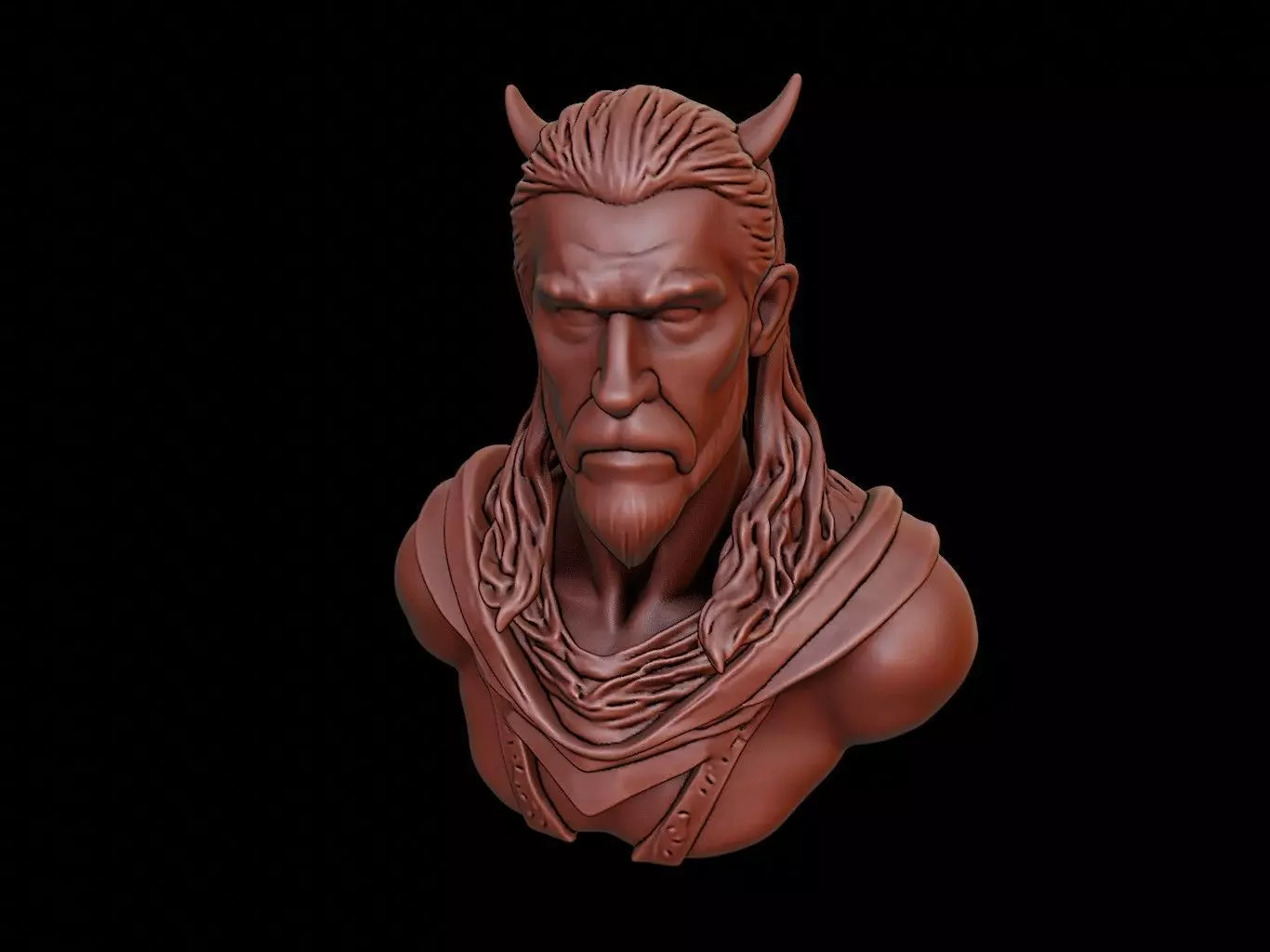 Skadi Bust 3D print model_0