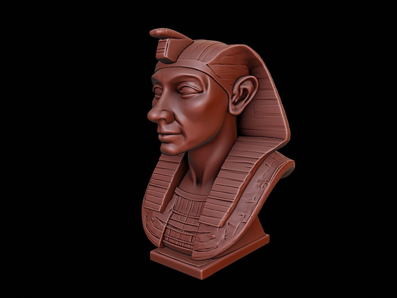 Sphinx Bust 3D print model_2